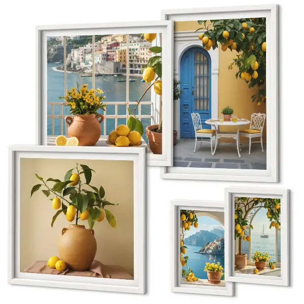 Gallery wall Inspiratie voor de citroenzon