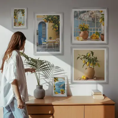 Gallery wall Inspiratie voor de citroenzon