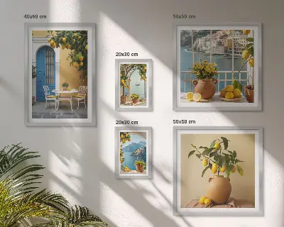 Gallery wall Inspiratie voor de citroenzon