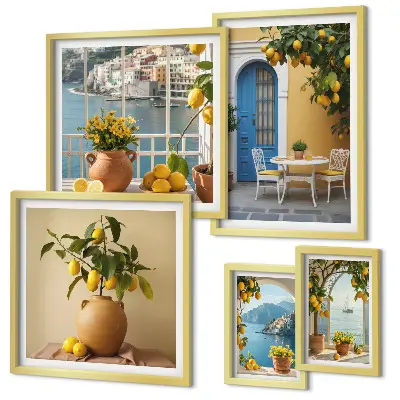 Gallery wall Inspiratie voor de citroenzon