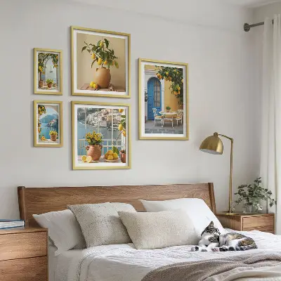 Gallery wall Inspiratie voor de citroenzon
