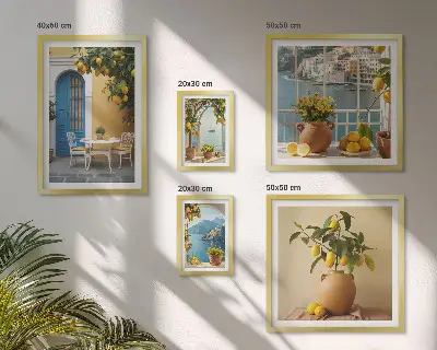 Gallery wall Inspiratie voor de citroenzon