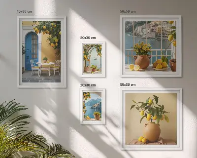 Gallery wall Inspiratie voor de citroenzon