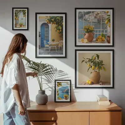 Gallery wall Inspiratie voor de citroenzon