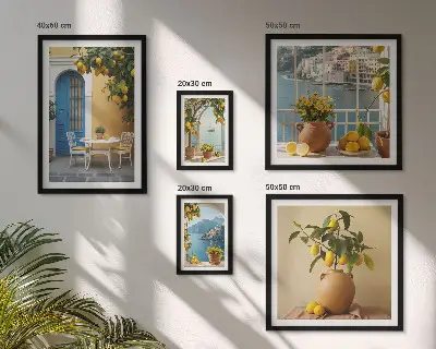 Gallery wall Inspiratie voor de citroenzon