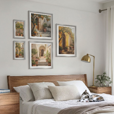 Gallery wall Charmante oranje straten
