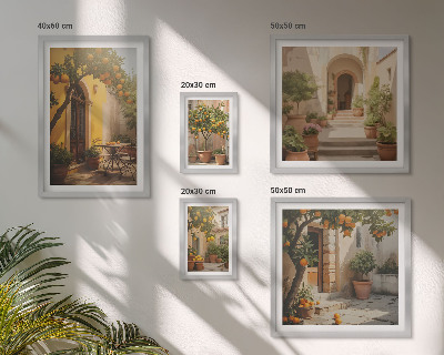 Gallery wall Charmante oranje straten