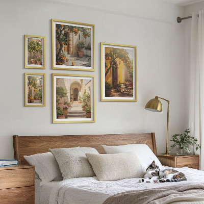 Gallery wall Charmante oranje straten
