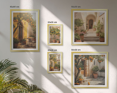 Gallery wall Charmante oranje straten