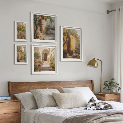 Gallery wall Charmante oranje straten