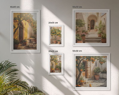 Gallery wall Charmante oranje straten