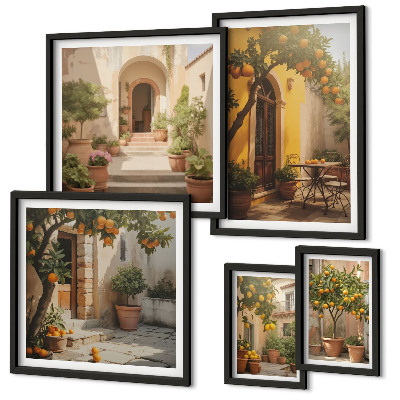 Gallery wall Charmante oranje straten