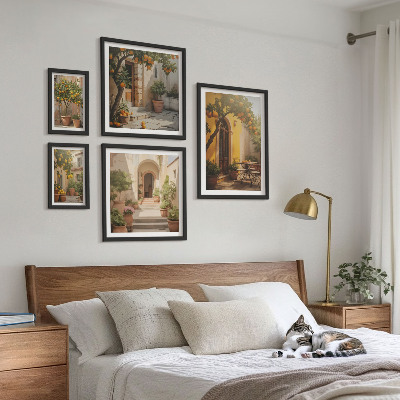 Gallery wall Charmante oranje straten