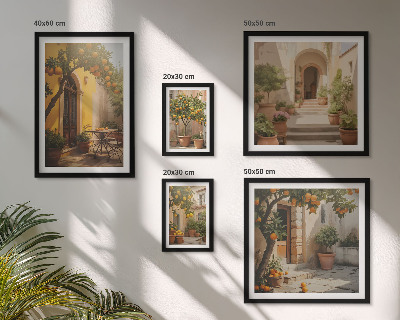 Gallery wall Charmante oranje straten
