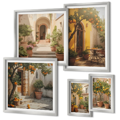 Gallery wall Charmante oranje straten