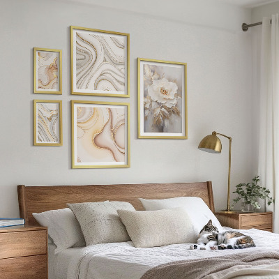 Gallery wall Bloemmotieven, abstracte elegantie