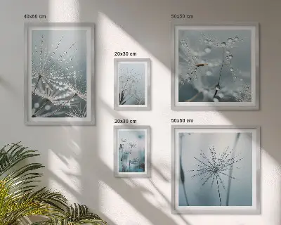 Gallery wall Waterdruppels op planten