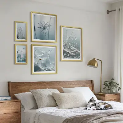 Gallery wall Waterdruppels op planten