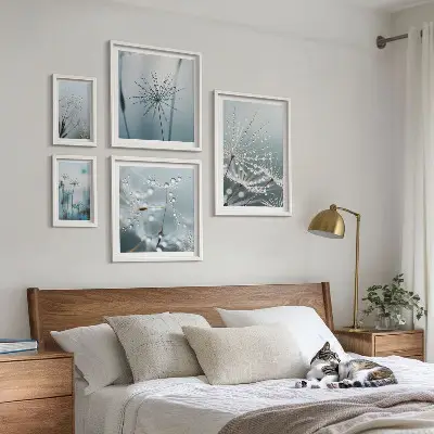 Gallery wall Waterdruppels op planten