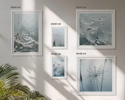 Gallery wall Waterdruppels op planten