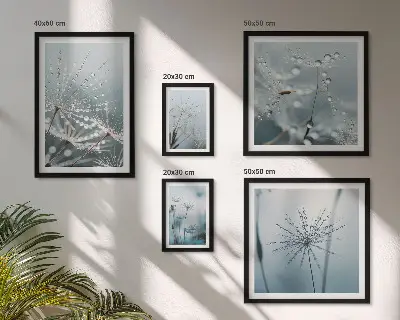 Gallery wall Waterdruppels op planten