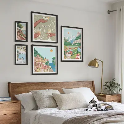 Moderne schilderijenset charmante landschappen voor ontspanning