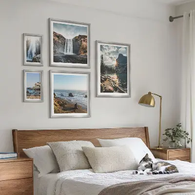 Wanddecoratie met natuurlandschappen met uitzichten op landschappen, watervallen en stranden
