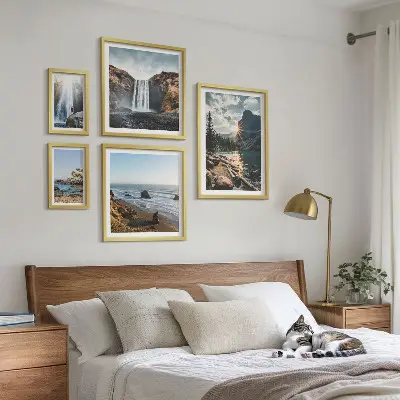 Wanddecoratie met natuurlandschappen met uitzichten op landschappen, watervallen en stranden