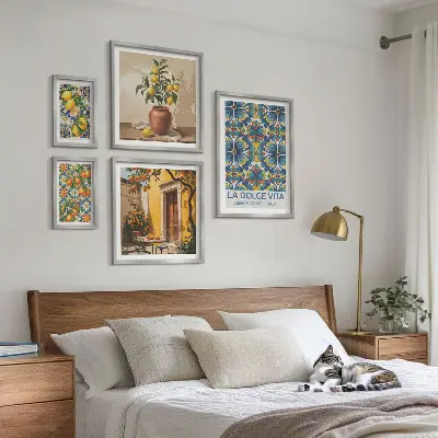 Wanddecoratie Italiaanse citrusvruchten in mediterrane stijl
