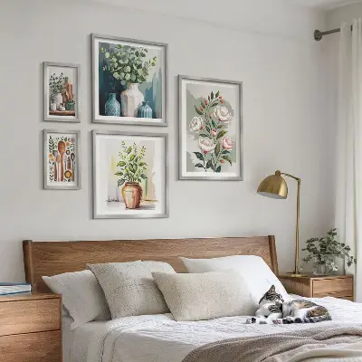 Gallery wall Stijlvolle keukendecoratie met planten