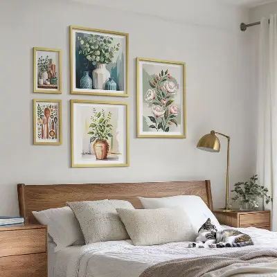 Gallery wall Stijlvolle keukendecoratie met planten