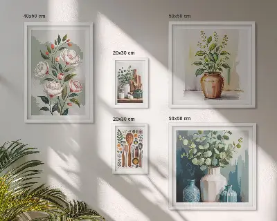 Gallery wall Stijlvolle keukendecoratie met planten