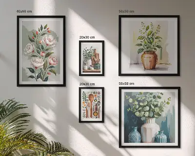 Gallery wall Stijlvolle keukendecoratie met planten