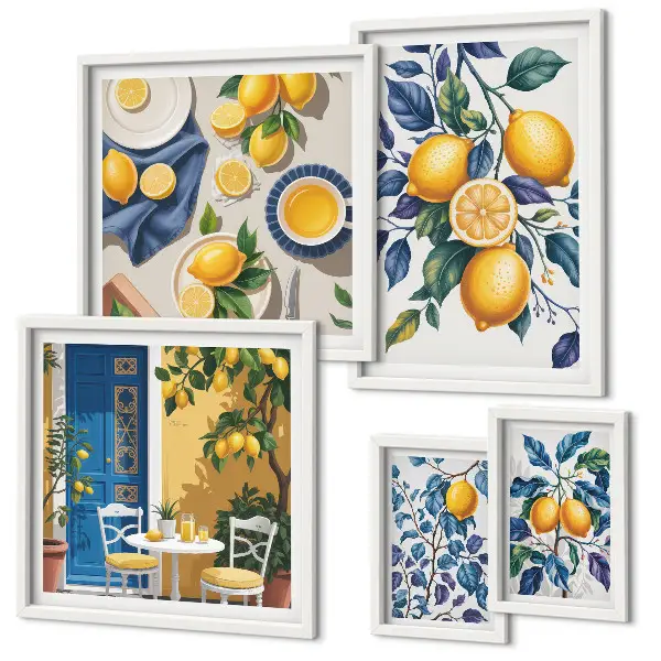 Citrus Provençaalse keuken galerijmuur