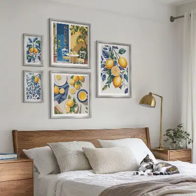 Citrus Provençaalse keuken galerijmuur