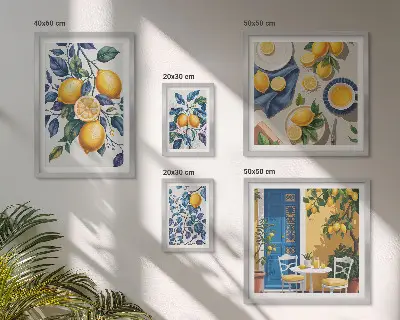 Citrus Provençaalse keuken galerijmuur