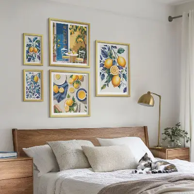 Citrus Provençaalse keuken galerijmuur