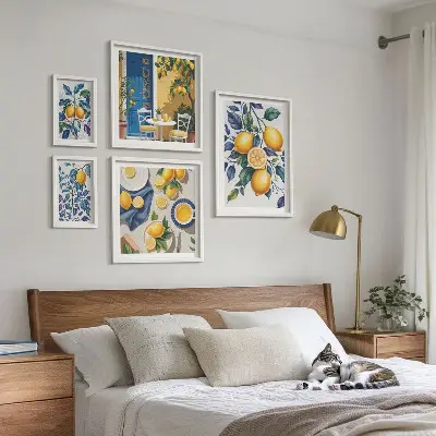 Citrus Provençaalse keuken galerijmuur