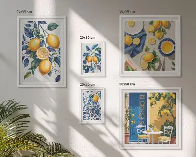 Citrus Provençaalse keuken galerijmuur