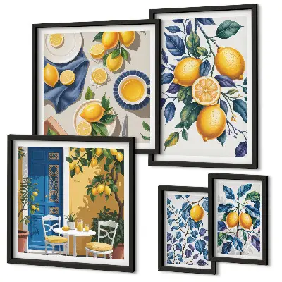 Citrus Provençaalse keuken galerijmuur