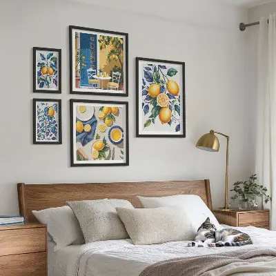 Citrus Provençaalse keuken galerijmuur