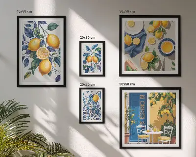 Citrus Provençaalse keuken galerijmuur