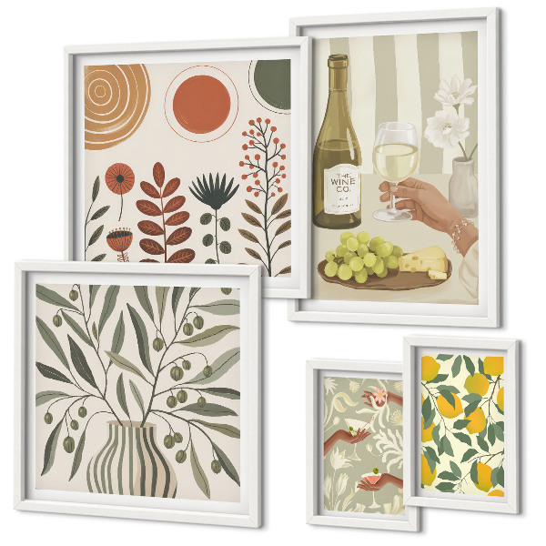 Gallery wall Stijlvolle wijndecoraties