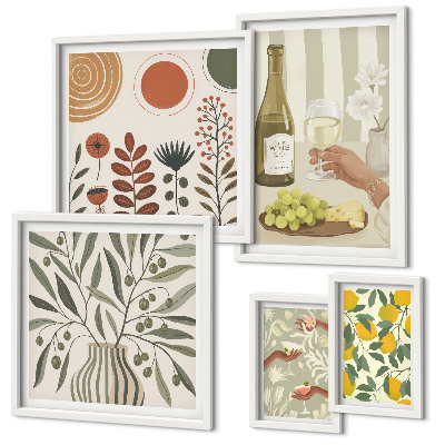 Gallery wall Stijlvolle wijndecoraties