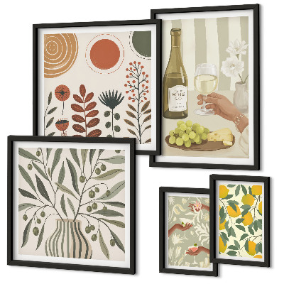 Gallery wall Stijlvolle wijndecoraties