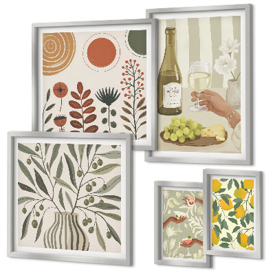 Gallery wall Stijlvolle wijndecoraties