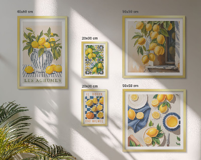 Wanddecoratie compositie Citrus Provençaalse decoraties