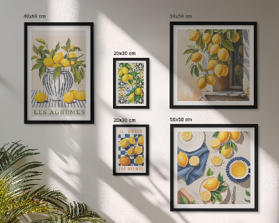 Wanddecoratie compositie Citrus Provençaalse decoraties