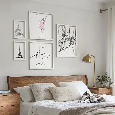 Gallery wall Stijlvolle Parijse inspiratie