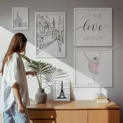 Gallery wall Stijlvolle Parijse inspiratie